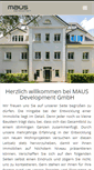 Mobile Screenshot of maus-development.com