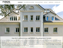 Tablet Screenshot of maus-development.com